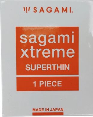 Презервативи ультратонкі SAGAMI XTREME SUPERTHIN (упаковка 1 шт) SG-990797-1 фото