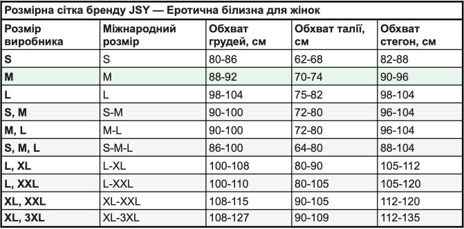 Еротичний комплект Чорний корсет + Трусики + Панчохи S/M JSY-8053 фото