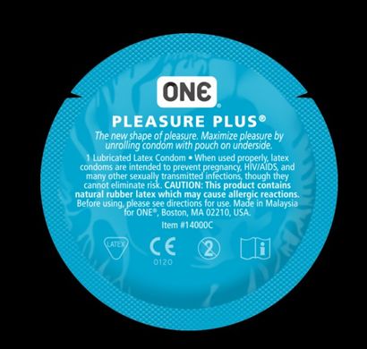 Презервативы ONE Pleasure Plus (ребристые, необычной формы) (по1 шт) (упаковка может отличаться цветом и рисунком) ONE-019 фото