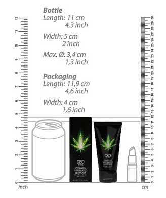 Универсальный лубрикант Shots - CBD Cannabis Waterbased Lubricant, 50 ml PHA139 фото