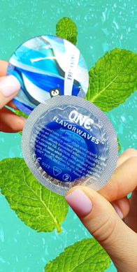 Презервативы ONE Fresh Mint (ароматизированные)(по 1 шт)(упаковка может отличаться цветом и рисунком ONE-014 фото