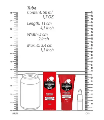 Вагінальний лубрикант Original CBD from Amsterdam - Waterbased Lubricant, 50 ml PHA198 фото