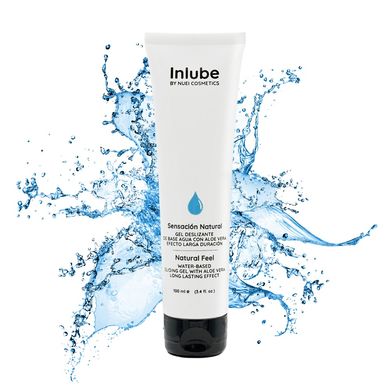 Лубрикант Inlube Water-Based Sliding-Gel Natural Feel от NUEI с алоэ вера (веганская) 100 мл ORI-628514 фото