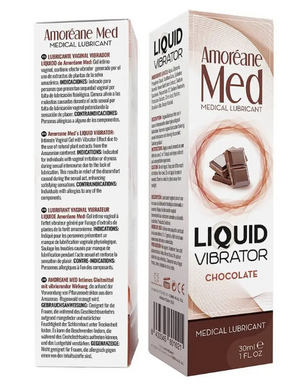 Стимулирующий лубрикант от Amoreane Med: Liquid vibrator - Chocolate ( жидкий вибратор ), 30 ml PS60102 фото