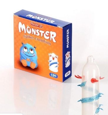 Презерватив Recare MONSTER Red+Blue Zib (1шт) RM-222 фото