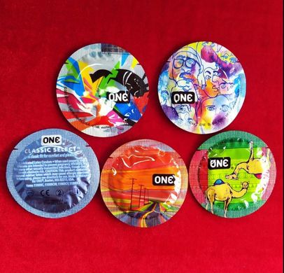 Презервативы ONE Classic Select (классические)(по 1шт)(упаковка может отличаться цветом и рисунком) ONE-006 фото