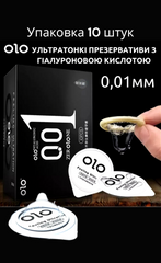 Презервативы OLO с гиалуроновой смазкой (упаковка 10 шт) G191104 фото