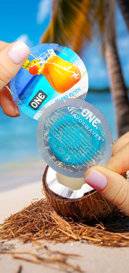 Презервативы ONE Island Punch (ароматизированные)(по 1 шт)(упаковка может отличаться цветом и рисунк ONE-009 фото