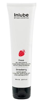 Лубрикант Inlube Water-Based Sliding-Gel Strawberry от NUEI с алоэ вера (веганская) 100 мл ORI-628522 фото