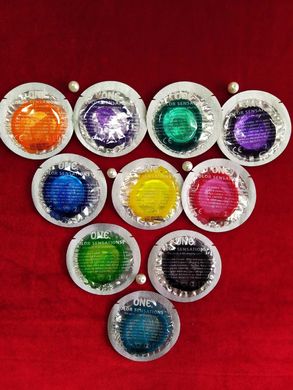 Презервативы ONE Color Sensations (разноцветные)(по 1 шт)(упаковка может отличаться цветом и рисунко ONE-015 фото