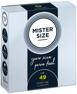 Презервативи Mister Size 49 mm (3шт) ORI-413666 фото