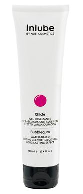 Лубрикант Inlube Water-Based Sliding-Gel Bubblegum NUEI с алоэ вера (веганская) 100мл ORI-628581 фото