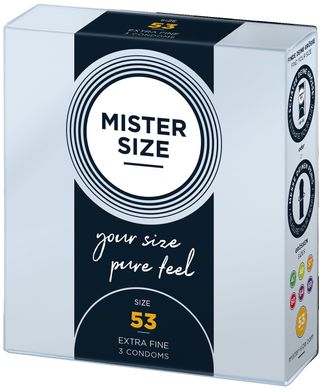 Презервативи Mister Size 53 mm (3 шт) ORI-413690 фото