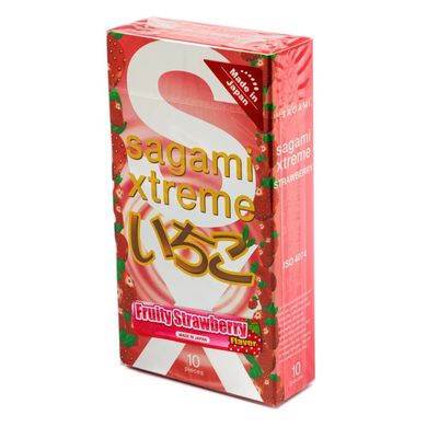 Презервативы ультратонкие SAGAMI XTREME FRUITY STRAWBERRY (цена за 1 шт) SG-990141 фото