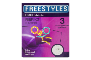 Презервативы FREESTYLES №3 Ribbed, ребристые FLS-03 фото