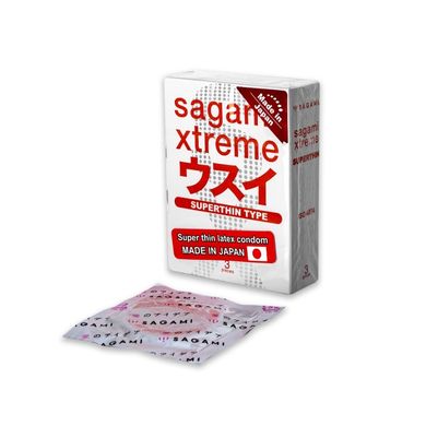 Презервативы ультратонкие SAGAMI XTREME SUPERTHIN (упаковка 3 шт) SG-990796 фото