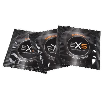 Презервативи EXS Black Latex Condoms (по 1шт) EXS-4009 фото